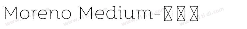 Moreno Medium字体转换